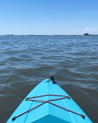 Single kayak right on the water!