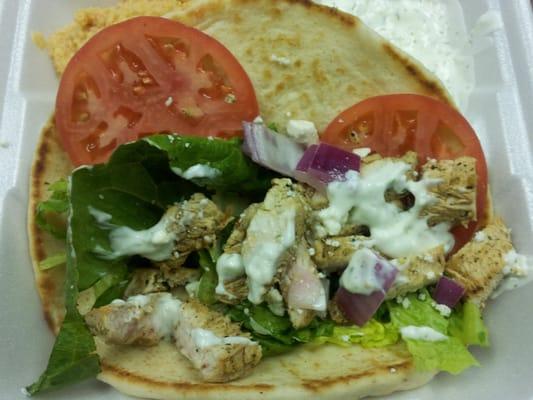 the chicken gyro