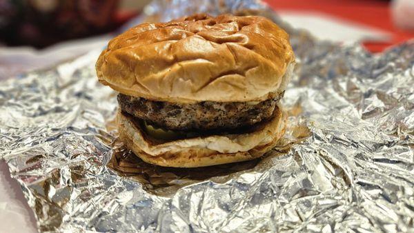 This is perhaps one of the best burgers in the city......the perfect char....moist....thick.........wow