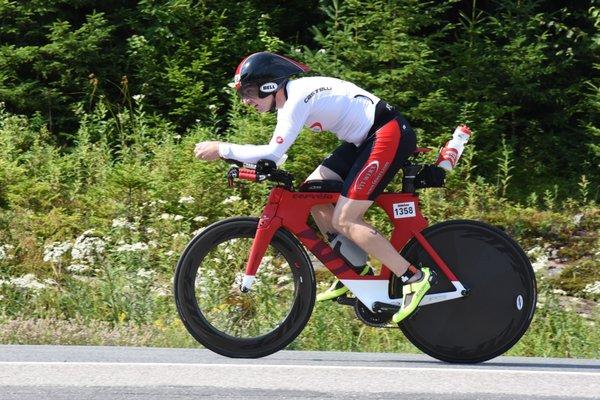 Marty Miserandino, Fit Werx 2 Co-Owner, competing in Ironman Mont Tremblant