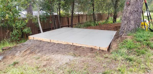 12x12x6 pad for water tank.