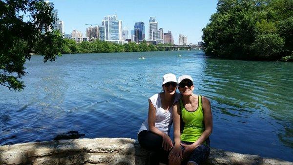 Lou Neff Point looking east at West downtown Austin aka condo cluster