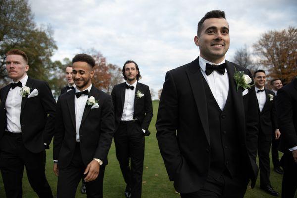 The groom and his men.