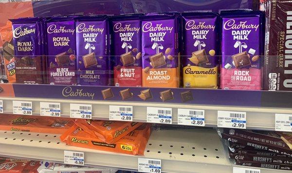 Cadbury chocolate bars, NEW FLAVORS