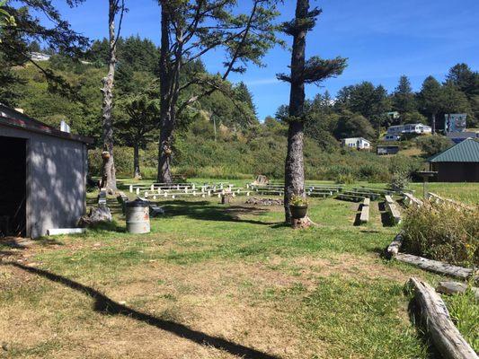 Wi-ne-ma Christian Camp - the bonfire circle. Uncountable beloved memories of the music and loving community experienced here!