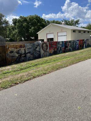 Murals along the Seminole Wekiva Trail just north of the Park