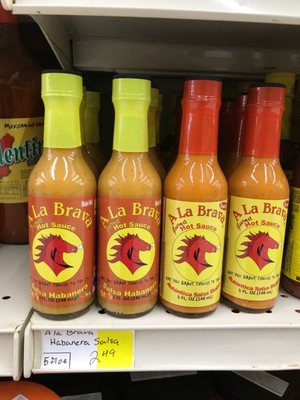 A La Brava hot sauces. 5 oz. bottles.