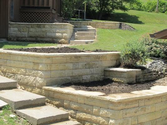 Limestone Retaining walls