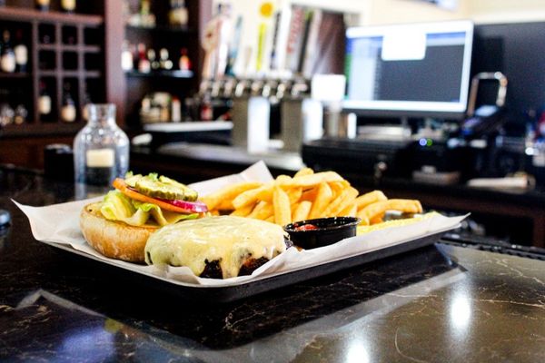 Burger and fries