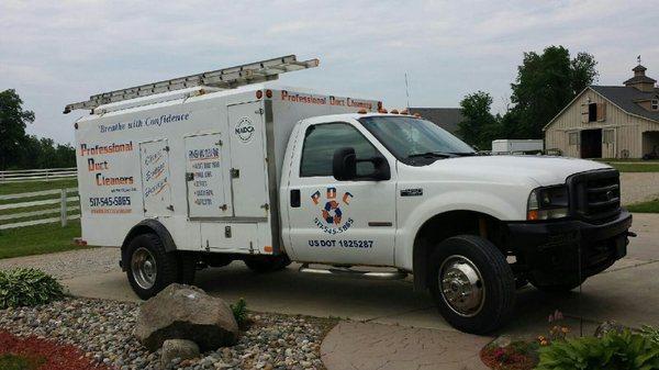 State of the art air duct cleaning equipment