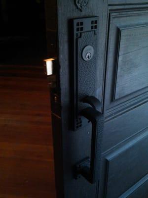 We carry, beautiful Emtek hardware.  GIve your doors a facelift!