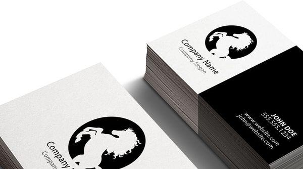 Minimalist business card design