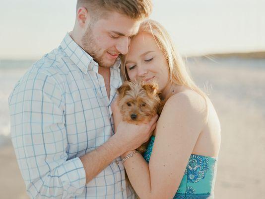 Sunset Engagement session with your dog