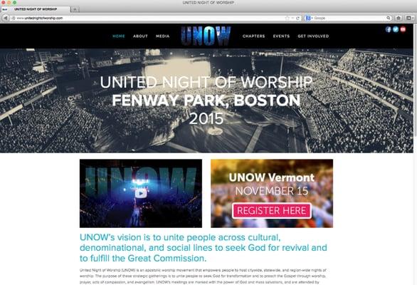 unitednightofworship.com (Responsive Web Design)