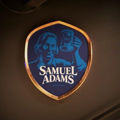 Shield for the New Sam Adams Tap Room at Faneuil Hall in Boston