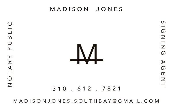 Madison Jones - Notary Public