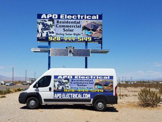 APO Billboard Sign & Van Wrap