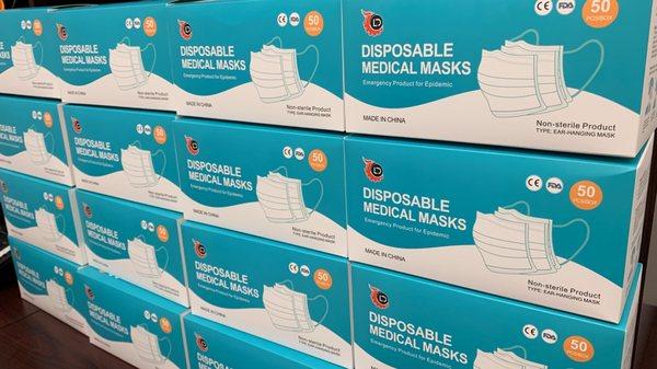 4/13/20 Update: Medical Mask in stock. Limited availability. Priority given to Health care providers.