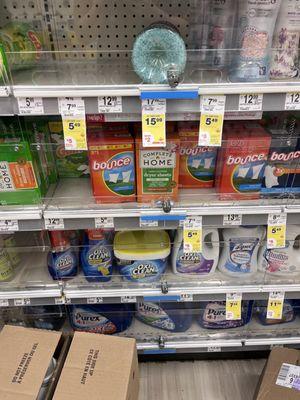 $5.99 dryer sheets under lock and key