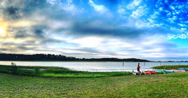 Morning prep before kayaking with Savannah Canoe & Kayak.