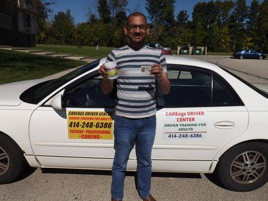 Malik passed His road test with flying colors !