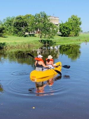 Two-person kayak. Great for parent & kiddo!