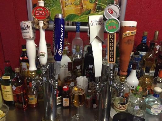 We have 17 draft beers to choose and we getting more soon this are some of the ones yall can choose from