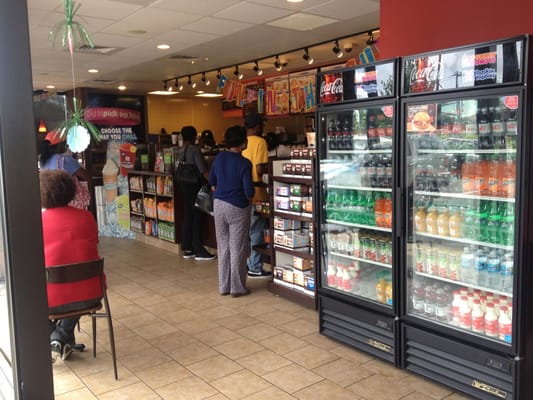 Interior of Dunkin Donuts