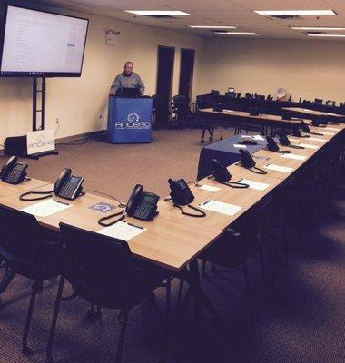 Ancero's Utility VoIP Training and Demo room.