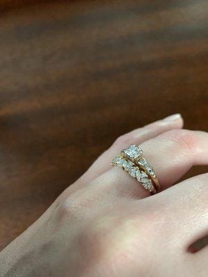 Wedding band matching my 1940s heirloom engagement ring