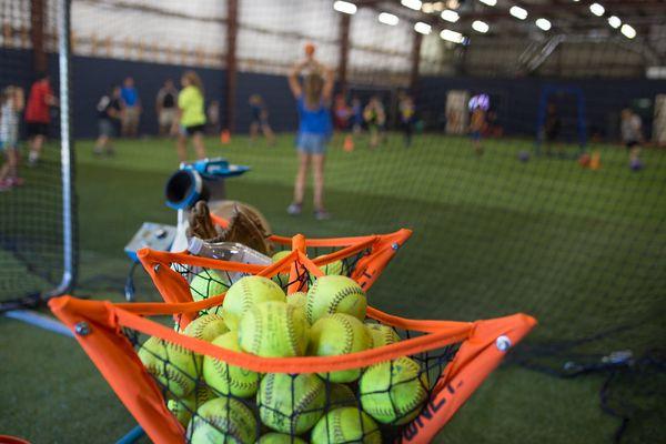 Softballs, Baseball, tees, & screens are available for all rentals & lessons! All you need is your helmet, bat, & glove!