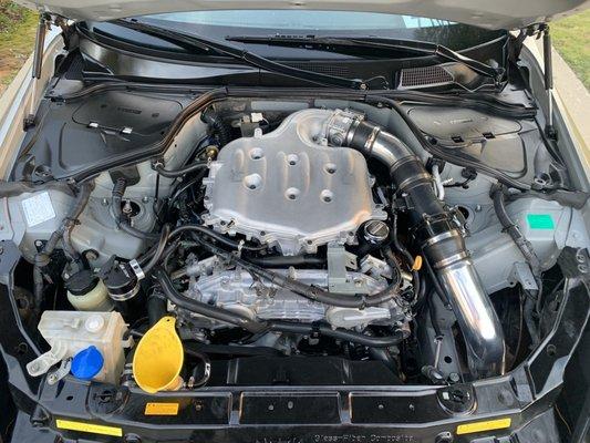 Engine bay detail with help from guys at Detail Garage BP!