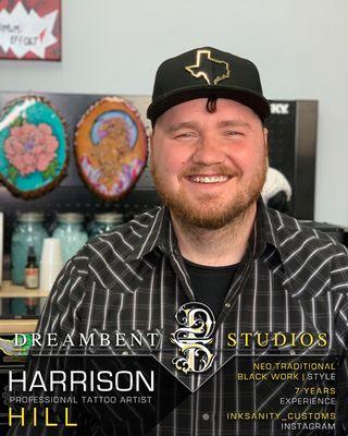 Harrison Hill Tattoo Artist