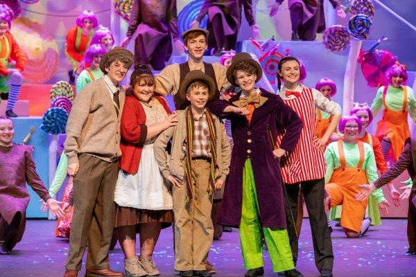 Treehouse Theater presented a cast of 60 youth, ages 6-18, in four performances of Willy Wonka JR - April 2019