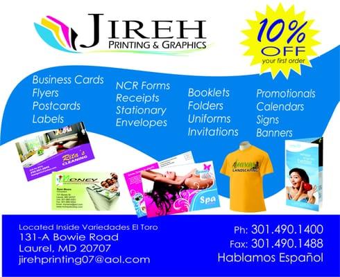 Jireh Printing & Graphics LLC