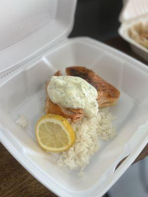 Salmon and rice