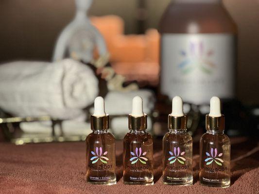 400mg / 800mg CBG+CBD Massage Oil ( Lavender / Ocean / Smokey Leather / Warm Wood )