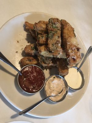 Fried eggplant and Zucchini