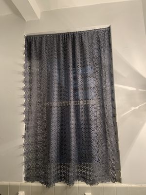 Steel Grey blockout bathroom curtain