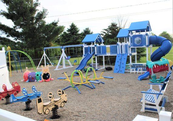 Fenced, Secure outdoor play area