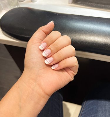 Baby Pink w/ Double French Tip