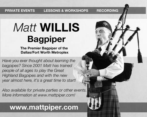 Matt Willis Bagpiper