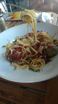 Spaghetti and meatballs!