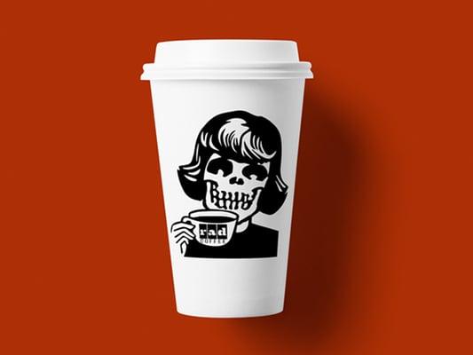 Logo design for Upland, CA's only punk rock coffee shop.