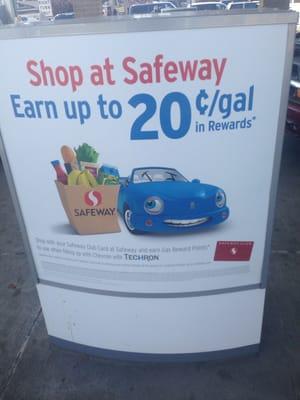 Save on gas when u buy food!