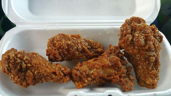 4pc hot wings-.49 cents each