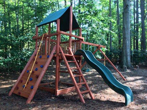 Another new playset installed for a happy family