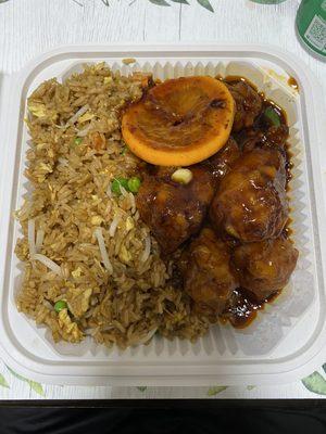 Orange Chicken and Fried Rice