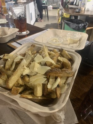 Truffle and cheese fries