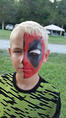 Hero face painting